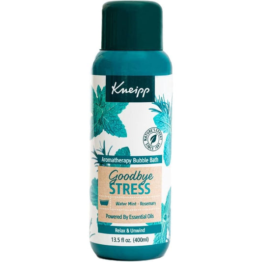 Relaxing rosemary and water mint aromatherapy bubble bath from Pasteur Pharmacy, with a soothing, calming appearance in the image.