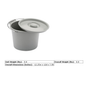 Nova Commode replacement bucket with lid from Pasteur Pharmacy, durable plastic bucket designed for medical commode use.