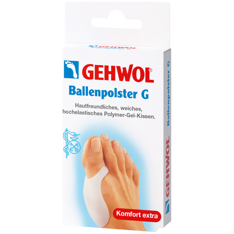 Gehwol Bunion Cushion G from Pasteur Pharmacy, 16 oz, soft gel padding designed to relieve bunion discomfort and reduce pressure.