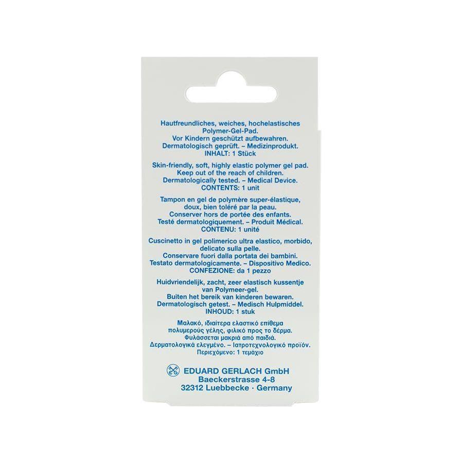 Gehwol bunion cushion with toe divider for pain relief and cushioning, designed to protect bunions and separate toes.