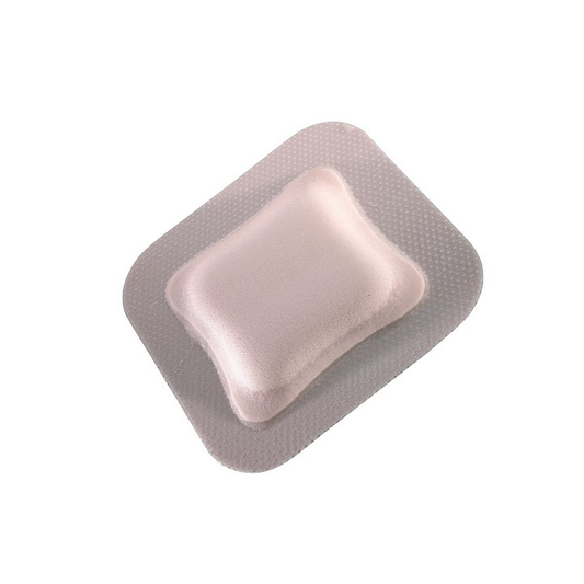 Allevyn Gentle Border hydrocellular foam dressing in 5x5 inch size, shown in a pack of 10 for wound care and dressing protection.
