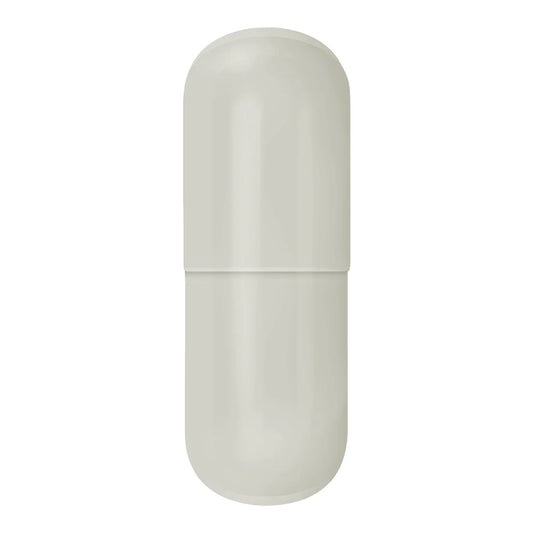 Size #3 empty gelatin capsules in clear, bulk pack from Pasteur Pharmacy, ideal for supplement or medication filling.