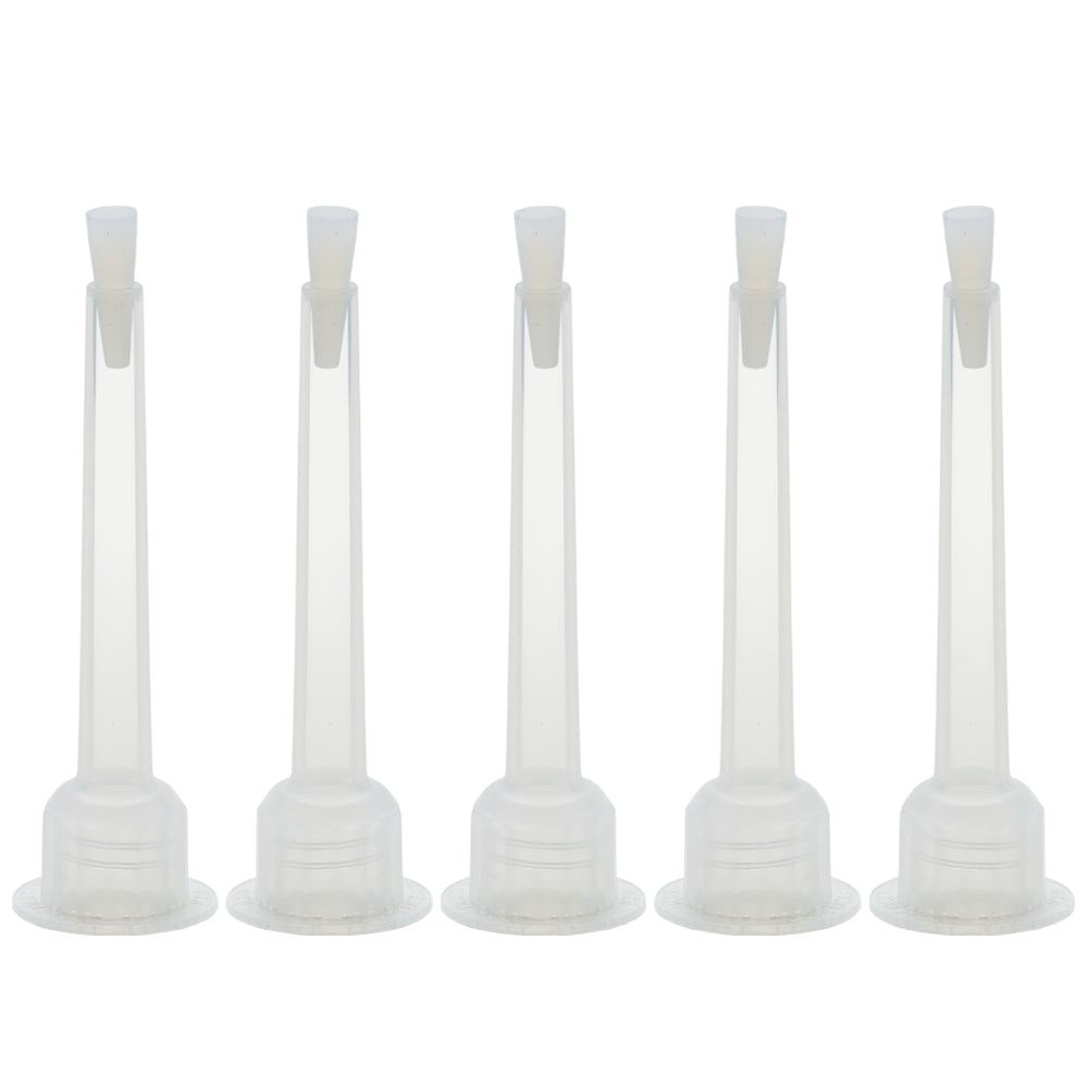 Set of five Topi-CLICK filling nozzles for industrial and business use, designed for precise liquid dispensing by Pasteur Pharmacy.
