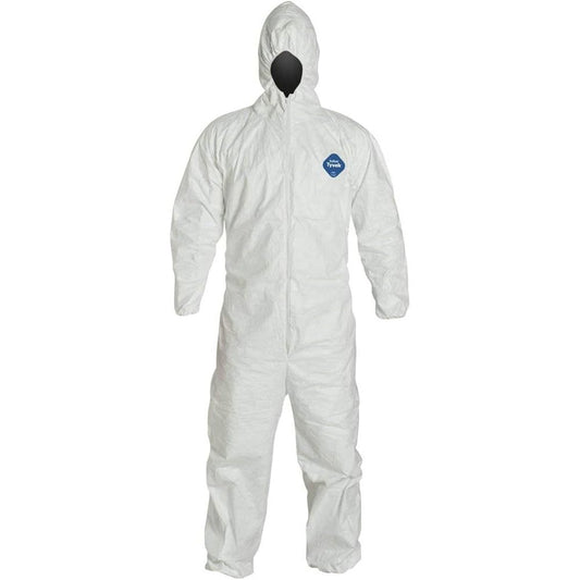 XL disposable sterile coverall with hood, full body protection, by Pasteur Pharmacy, suitable for industrial and medical use