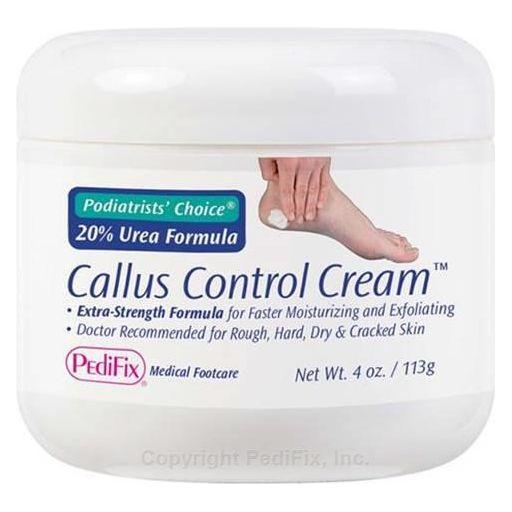 Pasteur Pharmacy Pedifix Podiatrists' Choice Callus Control Cream 4 oz, soothing cream for callus treatment and skin care.