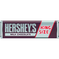 Hershey's Milk Chocolate King Size candy bars in an 18-count display box, showcasing the chocolate bars with Hershey's branding.