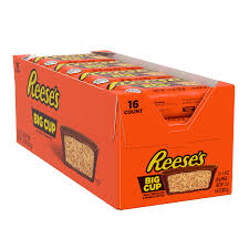Reese's Big Cup Chocolate and Peanut Butter Candy Bars in 16-pack display box by Pasteur Pharmacy, 1.4 oz each