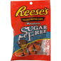 Reese's Sugar Free Peanut Butter Cups in a 12-count bag, chocolate candies with peanut butter filling, by Pasteur Pharmacy.