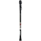 Black crackle adjustable height offset handle cane from Pasteur Pharmacy, designed for support and stability.