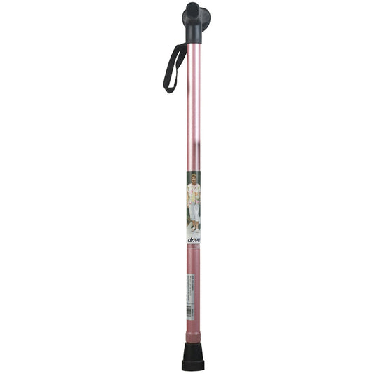 Drive Cane with comfort grip, supports up to 300 lbs, in a natural walking position, featuring a sturdy design from Pasteur Pharmacy.