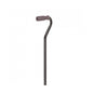 Black foam grip four-point cane from Drive Medical, designed for stability and support, with a sturdy four-point base.
