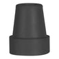 Black cane tip for Drive Medical canes, 3.4-inch diameter, designed for stability and grip on walking sticks.