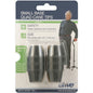 Black Drive Medical small base quad cane tip for stability and support on canes and walking sticks.