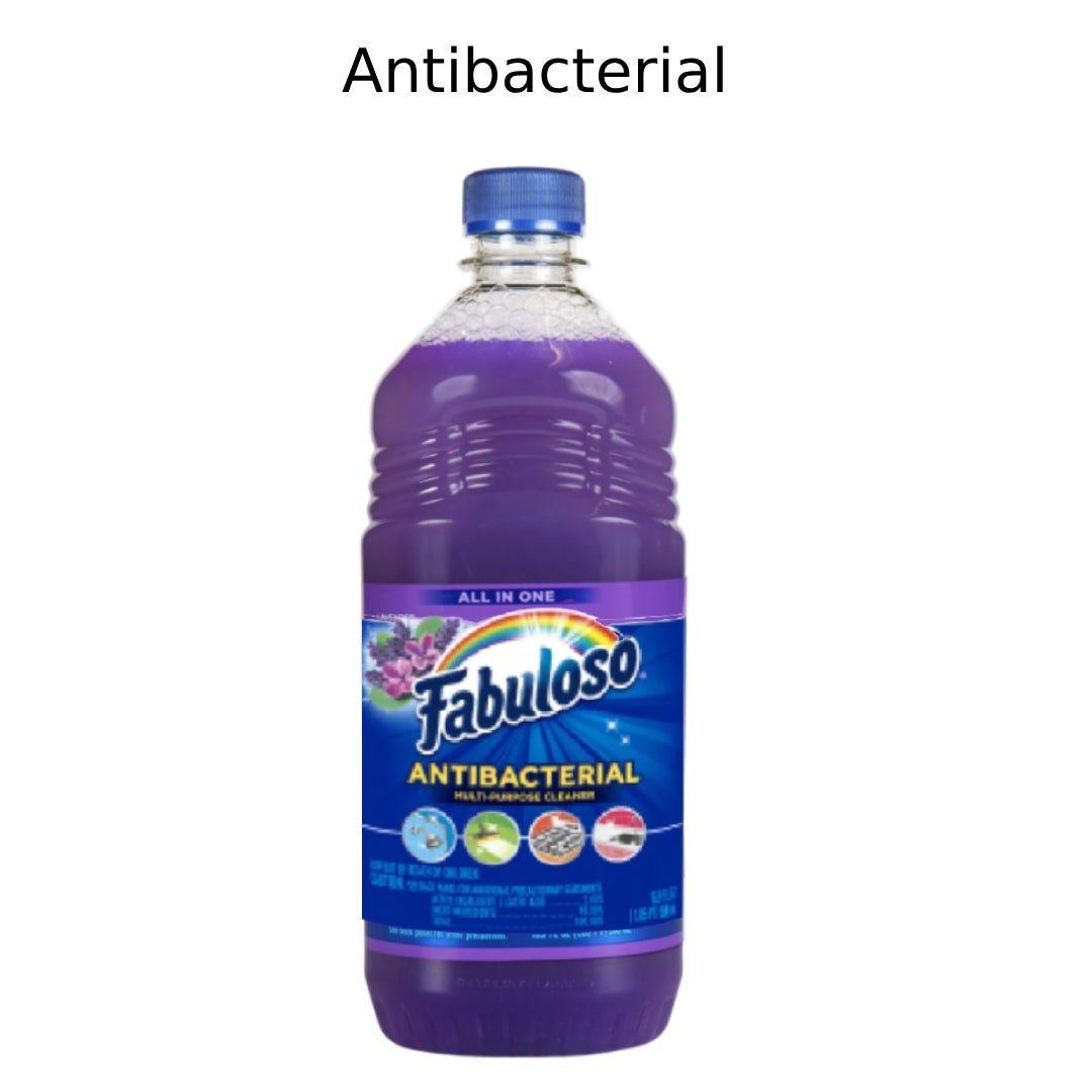 Fabuloso Lavender Scent All Purpose Cleaner liquid in 16.9 oz bottle, used for household cleaning, by Pasteur Pharmacy