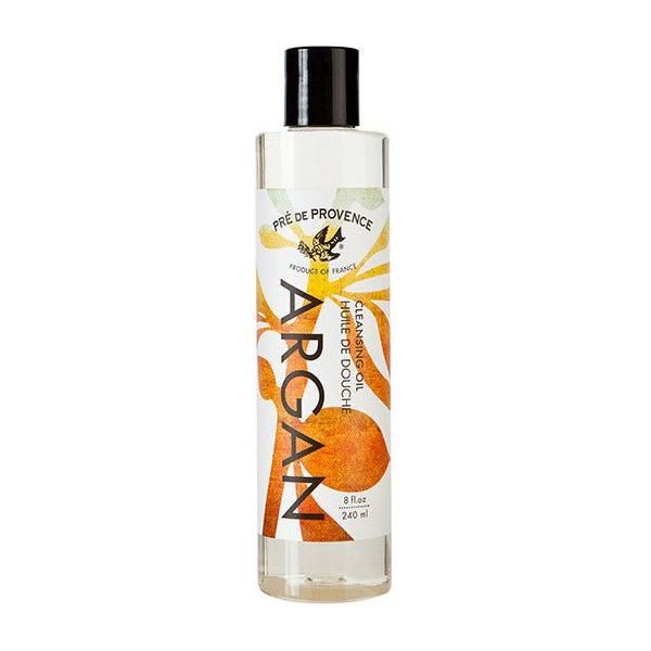 Pre De Provence Argan Sweet Orange Cleansing Oil in 240ml bottle, natural skincare product with orange and argan oil.