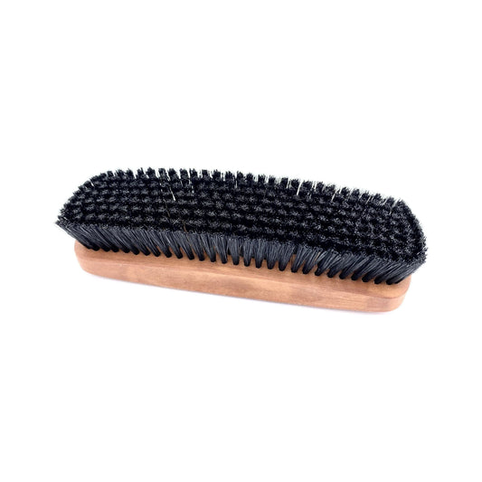 Dural Clothes Brush with stiff natural bristles and pear wood handle, designed for removing lint and hair from clothing.