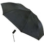 Black Weather Station Port Raingear oversize automatic 42-inch umbrella from Pasteur Pharmacy, with sturdy canopy and ergonomic handle.
