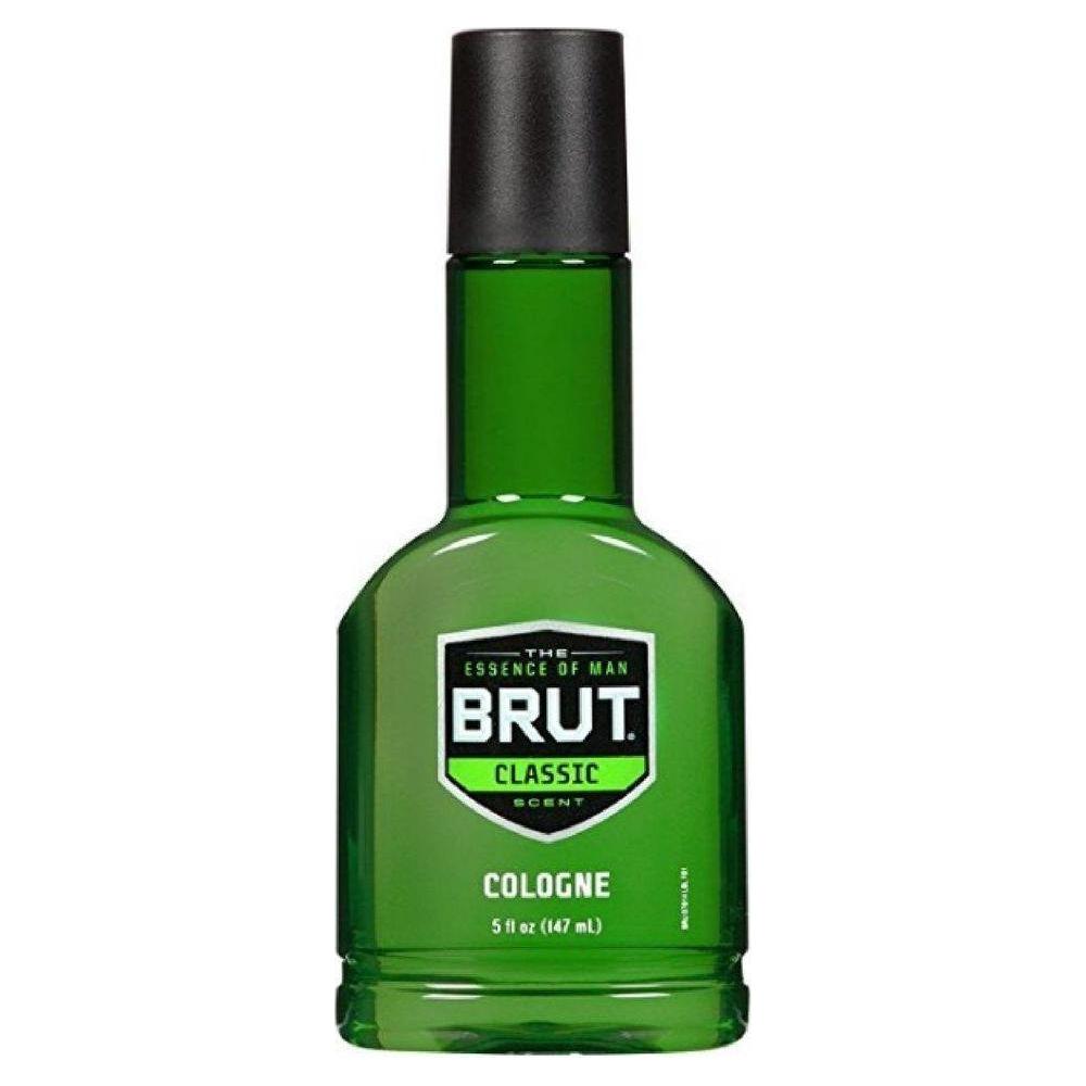 Brut Original Cologne bottle, 5 oz, with classic packaging, showcasing the men's fragrance by Pasteur Pharmacy.