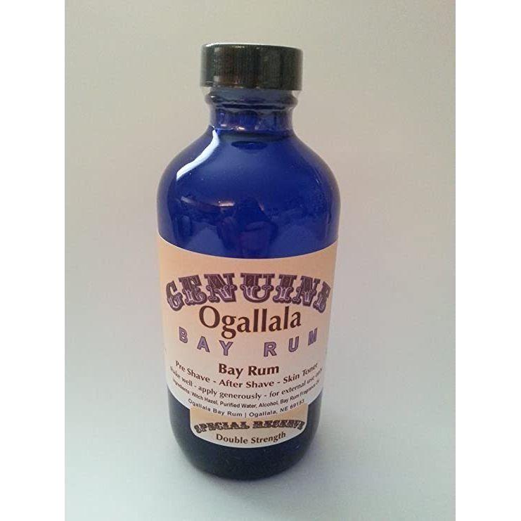 Ogallala Bay Rum Original Double Strength Special Reserve Cologne in 8 oz bottle, featuring classic bay rum scent.
