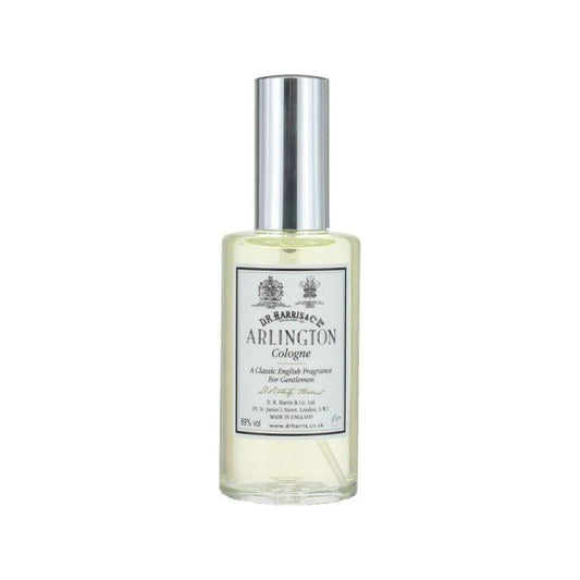 D. R. Harris & Co Arlington Cologne Spray 50ml, elegant glass bottle with silver cap, classic fragrance for men