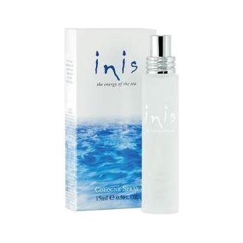 Inis Cologne Spray 15ml by Pasteur Pharmacy, showing a sleek silver bottle with a spray nozzle for refreshing fragrance.