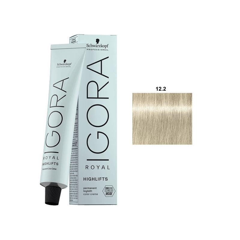 Schwarzkopf Igora Royal Colorist's Color Creme Tube 12-2, a professional hair color creme in a sleek tube for vibrant hair coloring.