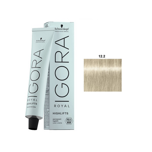 Schwarzkopf Igora Royal Colorist's Color Creme Tube 12-2, a professional hair color creme in a sleek tube for vibrant hair coloring.