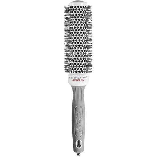 Olivia Garden Ceramic Ion Speed XL thermal brush with 1 3/8-inch size, ideal for styling and smoothing hair.