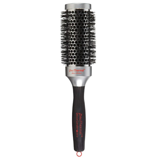 Olivia Garden Pro-Thermal Anti-Static Thermal Brush T26 1-inch with natural bristles and anti-static coating for styling.