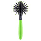Small neon green Twirler comb by Pasteur Pharmacy, a colorful plastic hairbrush with a twisted handle design.