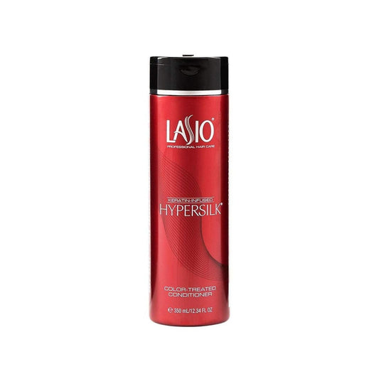 Lasio Keratin-Infused Hypersilk Color Treated Conditioner in 12.34 oz bottle, nourishing and smoothing color-treated hair.