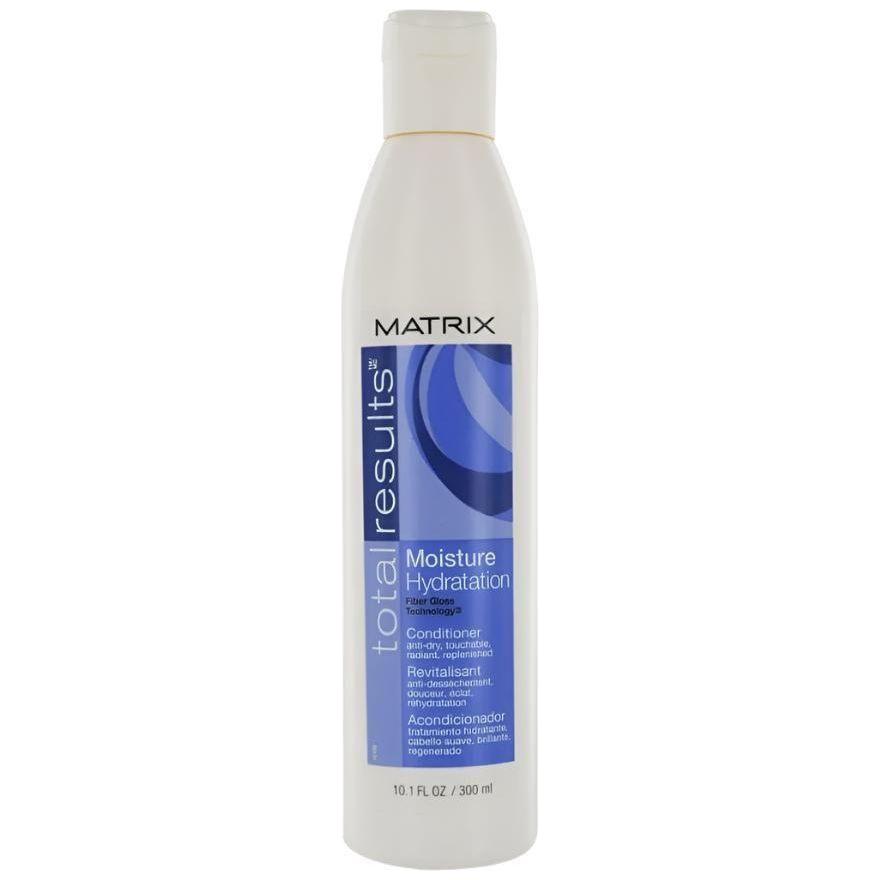 Matrix Total Results Moisture Conditioner in a 300ml bottle, designed to hydrate and nourish hair.