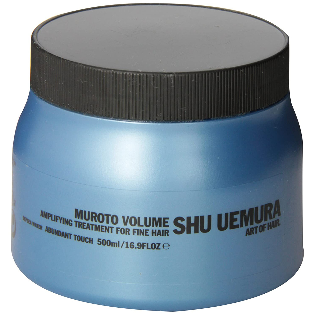 Shu Uemura Muroto Volume Amplifying Conditioner in a 16.9 oz bottle, designed for adding volume and shine to hair.