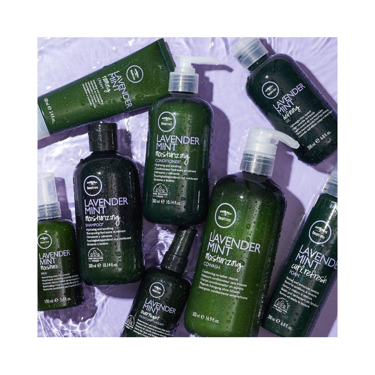 Paul Mitchell Tea Tree Lavender Mint Moisturizing Conditioner bottle showcasing 16.9 oz size and distinctive label design.
