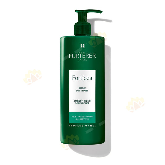 Rene Furterer Forticea Strengthening Conditioner in 500ml bottle, designed to nourish and strengthen hair.