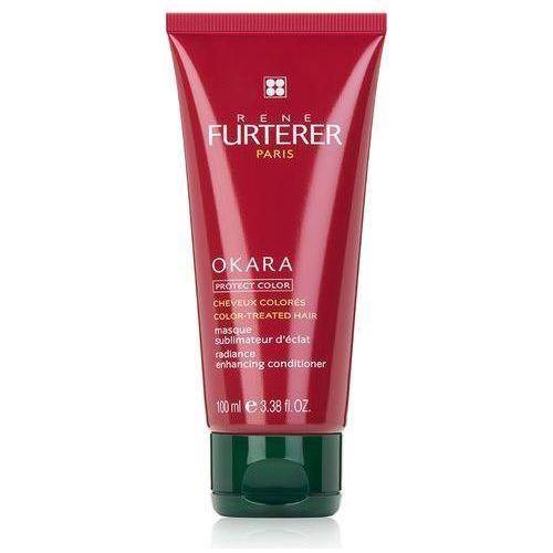 Rene Furterer OKARA Radiance Enhancing Conditioner 3.38 oz, natural hair conditioner with nourishing ingredients, in a white bottle