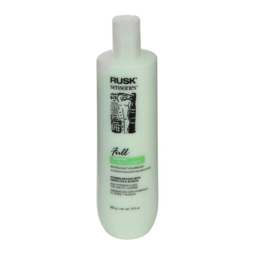 Rusk Sensories Full Bodifying Conditioner in 13.5 oz bottle, creamy formula for volume and body, by Pasteur Pharmacy