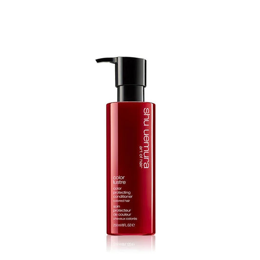 Shu Uemura Color Lustre Color Protecting Conditioner in 250ml bottle, designed to preserve vibrant hair color and add shine