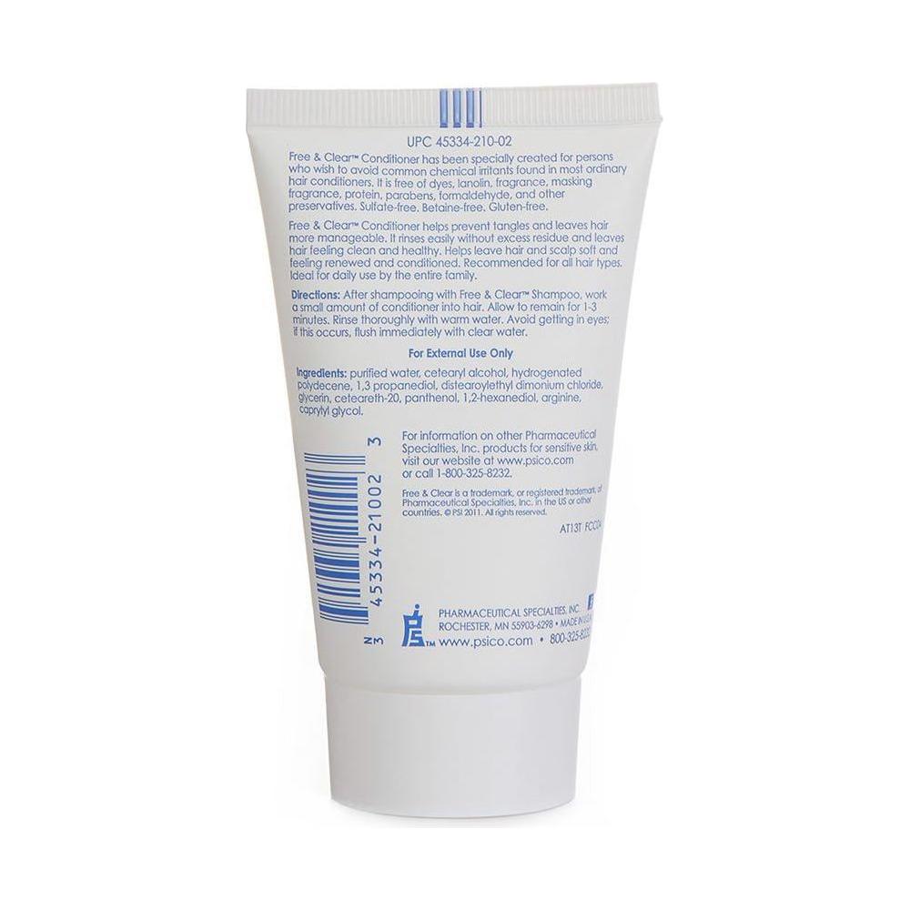 Vanicream Conditioner in a 2 fl oz bottle, gentle hair conditioner from Pasteur Pharmacy with a white and blue label
