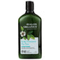 Avalon Organics Tea Tree Scalp Treatment Conditioner in 11 fl oz bottle, natural conditioner for scalp and hair care.