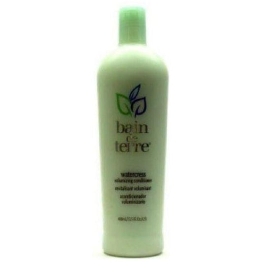 Bain de Terre Watercress Volumizing Conditioner in 13.5 oz bottle, natural hair care product for added volume