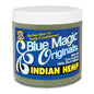 Blue Mg Orig Conditioner from Pasteur Pharmacy, 12 oz Indian Hemp formula, shown in a clear bottle with a blue label.