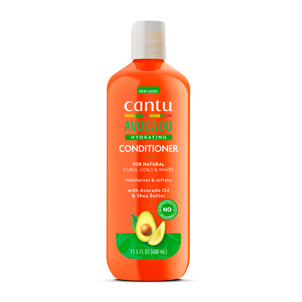 Cantu Avocado Hydrating Sulfate-Free Conditioner in 13.5 oz bottle, moisturizing conditioner for healthy hair, natural hair care product