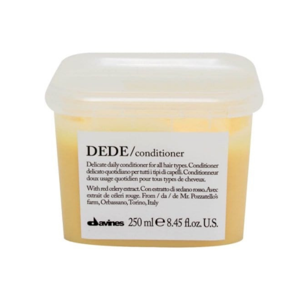 Davines Dede Conditioner in 250ml bottle, creamy hair conditioner for nourishing and smoothing hair.