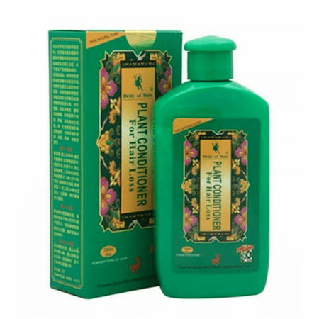 Pasteur Pharmacy Deity of Hair Plant Conditioner for Hair Loss, 8 oz bottle showing conditioner and plant ingredients