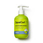 DevaCurl Decadence Leave-In Conditioner 8 Oz in a clear bottle, ideal for nourishing and detangling curly hair.