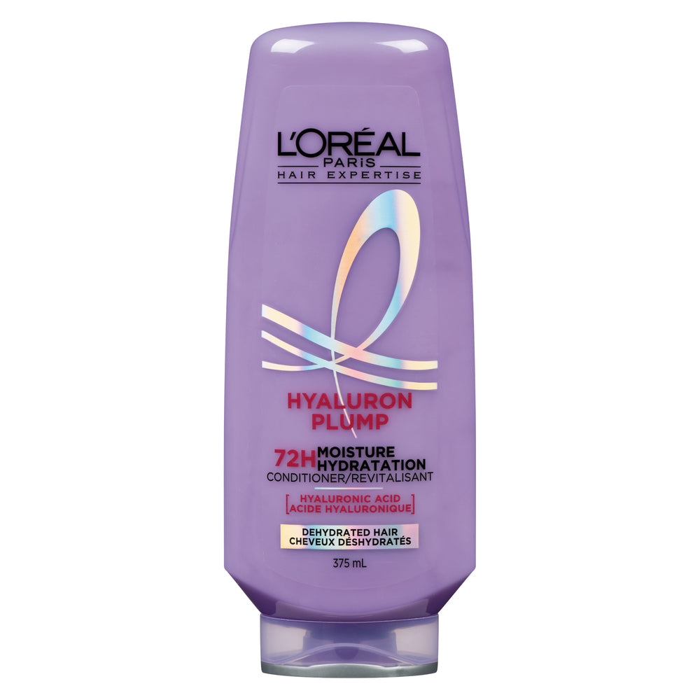 Elvive L'Oreal Paris Hyaluron Plump Hydrating Conditioner in 12.6 fl oz bottle, nourishing and moisturizing hair care product.
