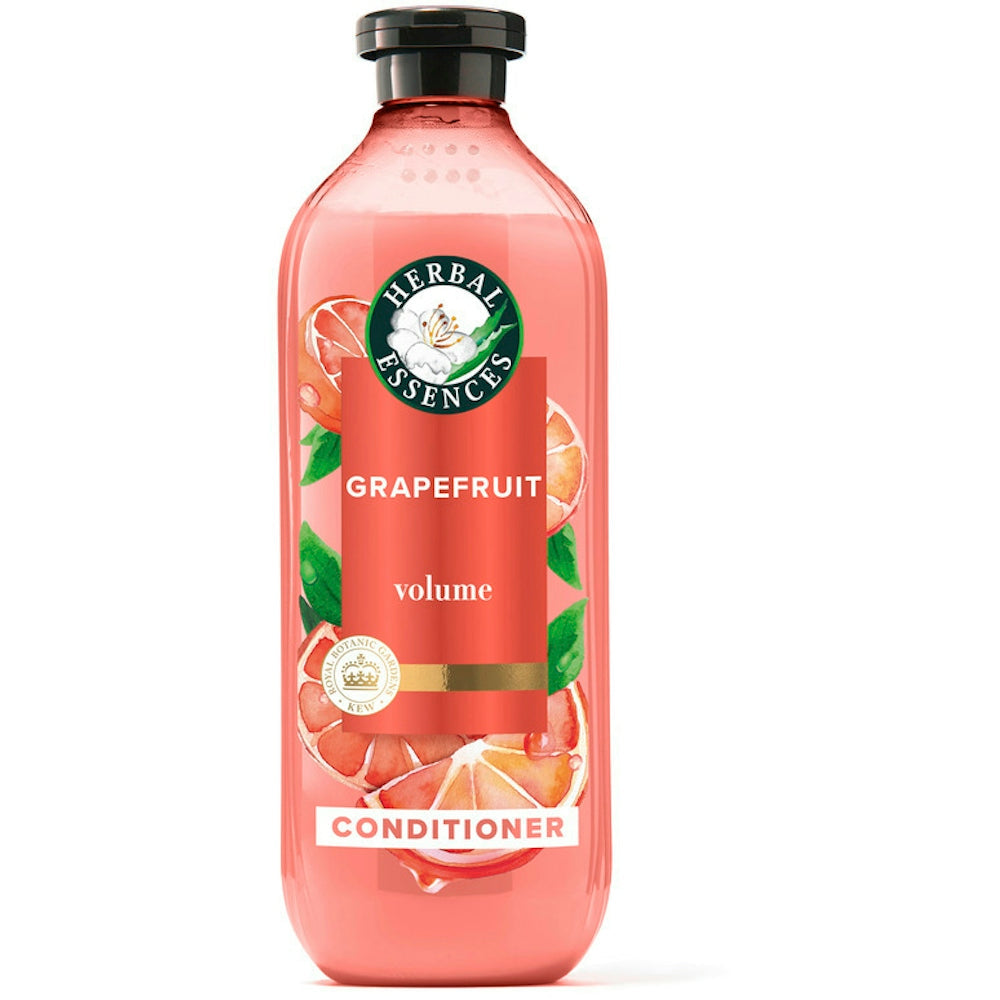 Herbal Essences Bio:Renew Naked Volume Conditioner with white grapefruit and Mosa Mint, 13.5 fl oz bottle, natural hair care.
