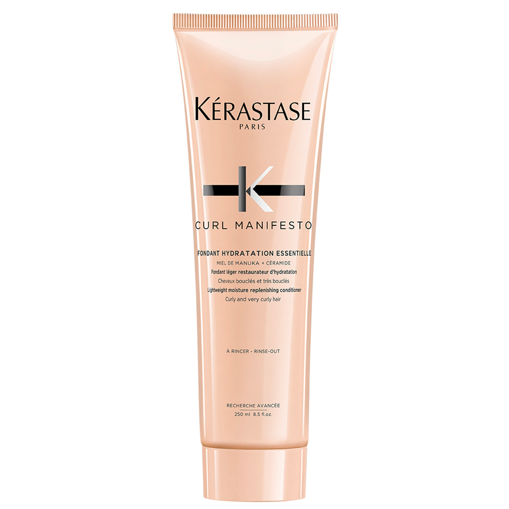 Kerastase Curl Manifesto Fondant Conditioner in 250ml bottle, smooths and hydrates curly hair, natural styling for defined curls