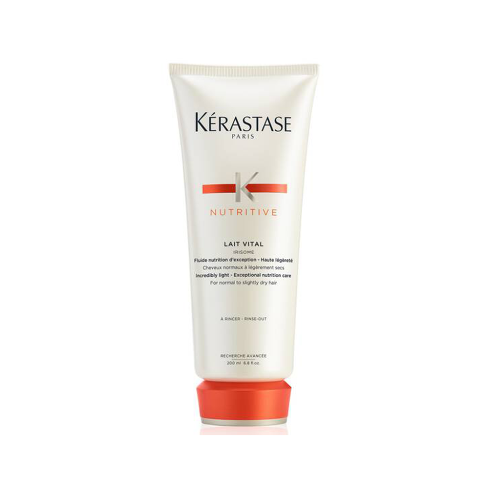 Kerastase Nutritive Lait Vital Incredibly Light conditioner for normal to slightly dry hair, 200ml, rinse-out hair care product.